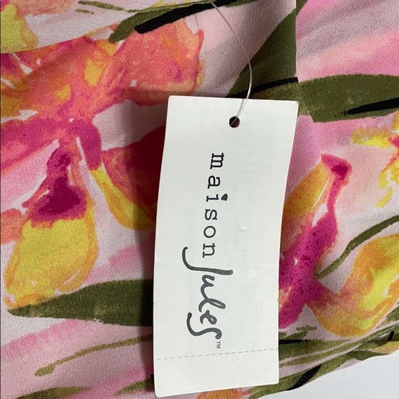 Maison Jules Womans SHORT SLEEVE FLORAL MAXI DRESS - Picture 6 of 6